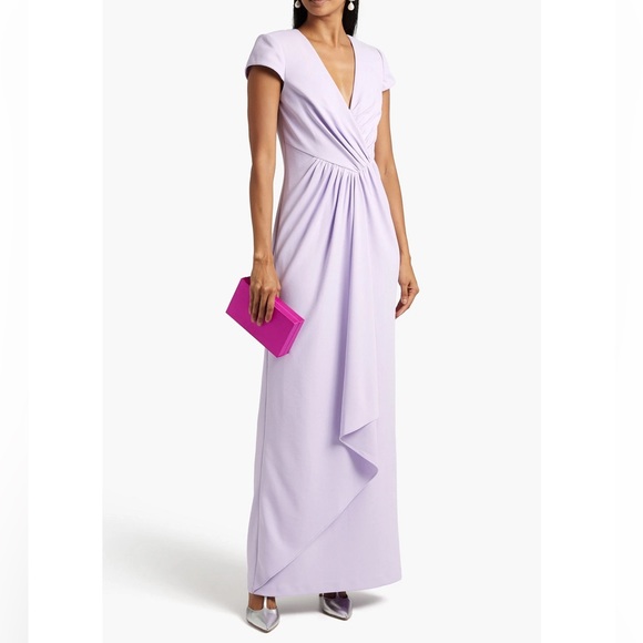 BADGLEY MISCHKA Draped crepe gown - Picture 2 of 4